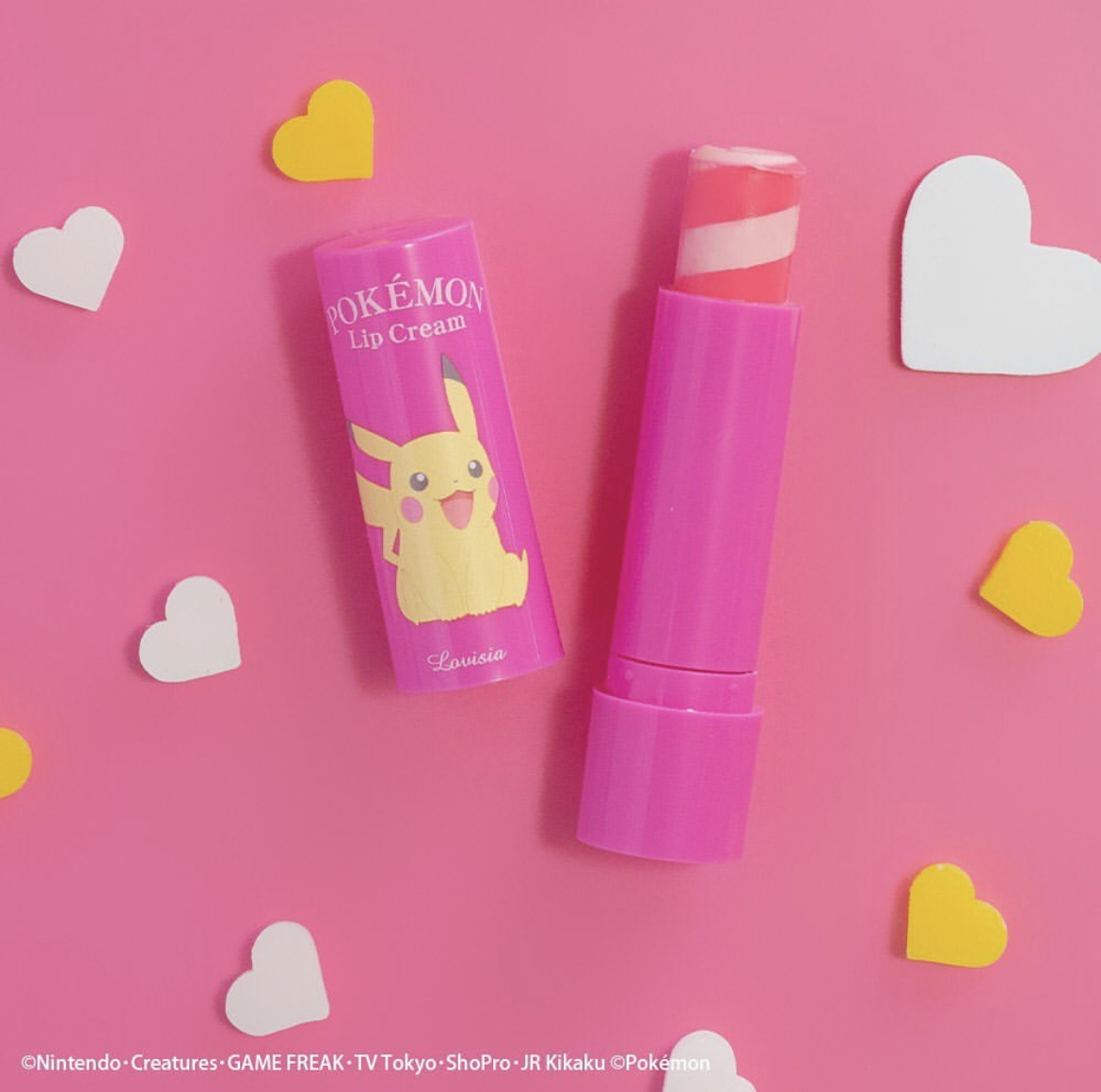 唇膏膏身採用了兩種糖果色形成螺旋花紋!