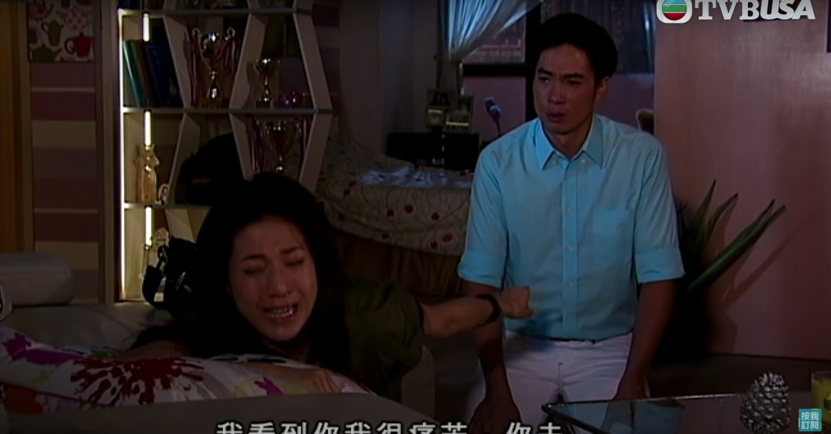 鍾嘉欣哭得眼腫鼻腫