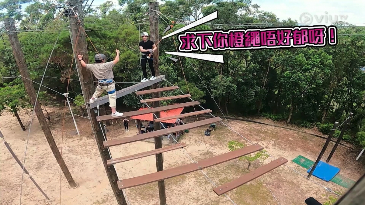 Anson Lo攬住木柱大叫「救命呀」、「求下你條繩唔好郁呀」!