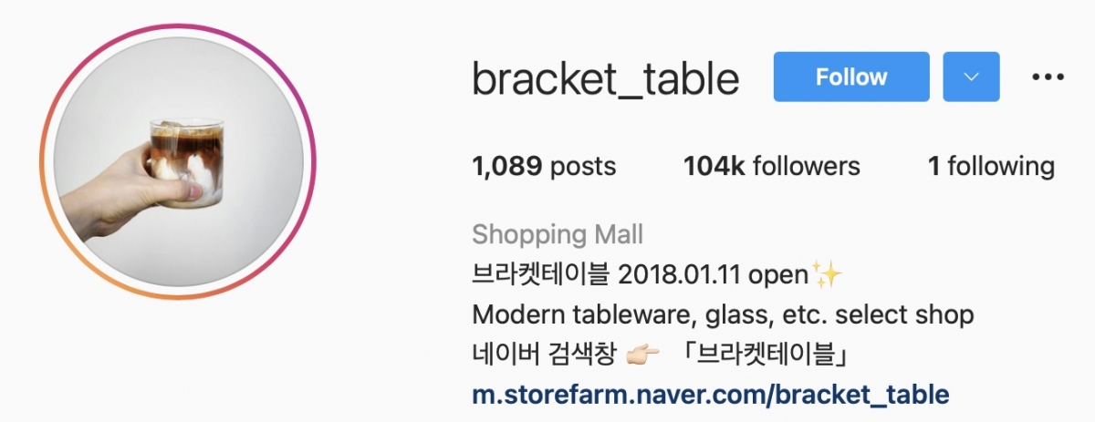 Bracket Table 的 Instagram 帳號。