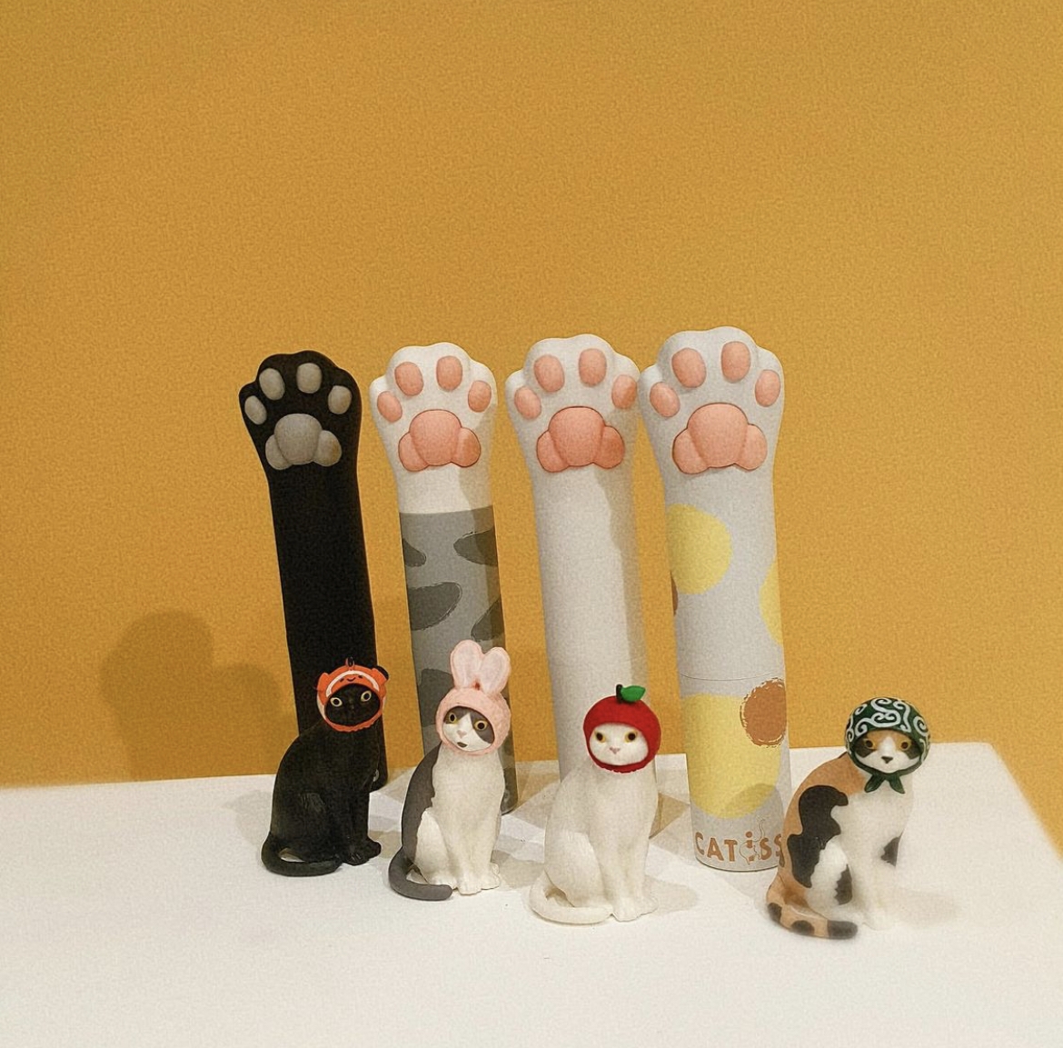 潤唇膏款式有三花貓、橘貓、白貓、灰貓、乳牛、黑貓!