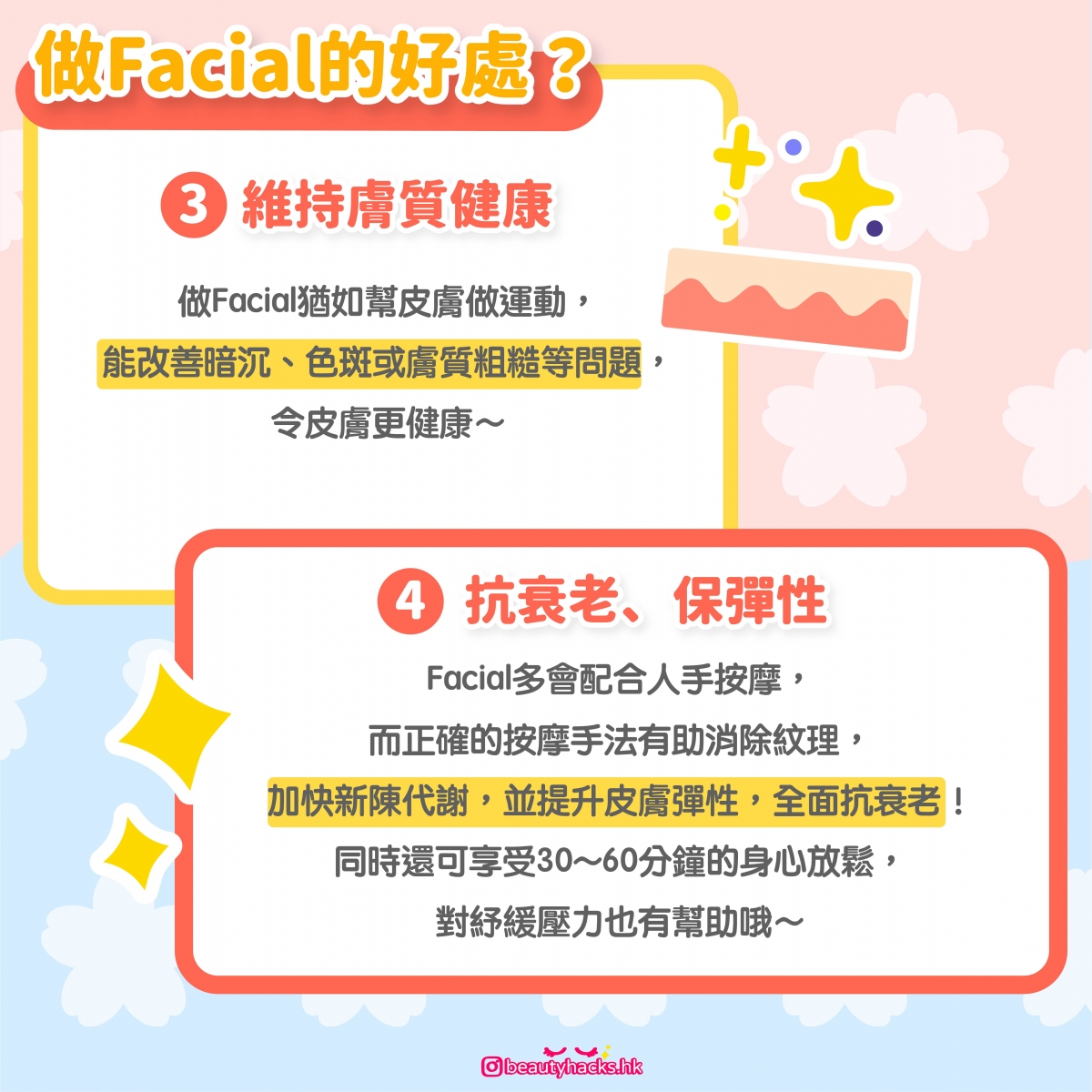 做Facial的好處?