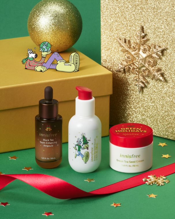 innisfree 以「Green Holidays」為主題亦相當有意思,以傳遞愛護地球和環境的訊息