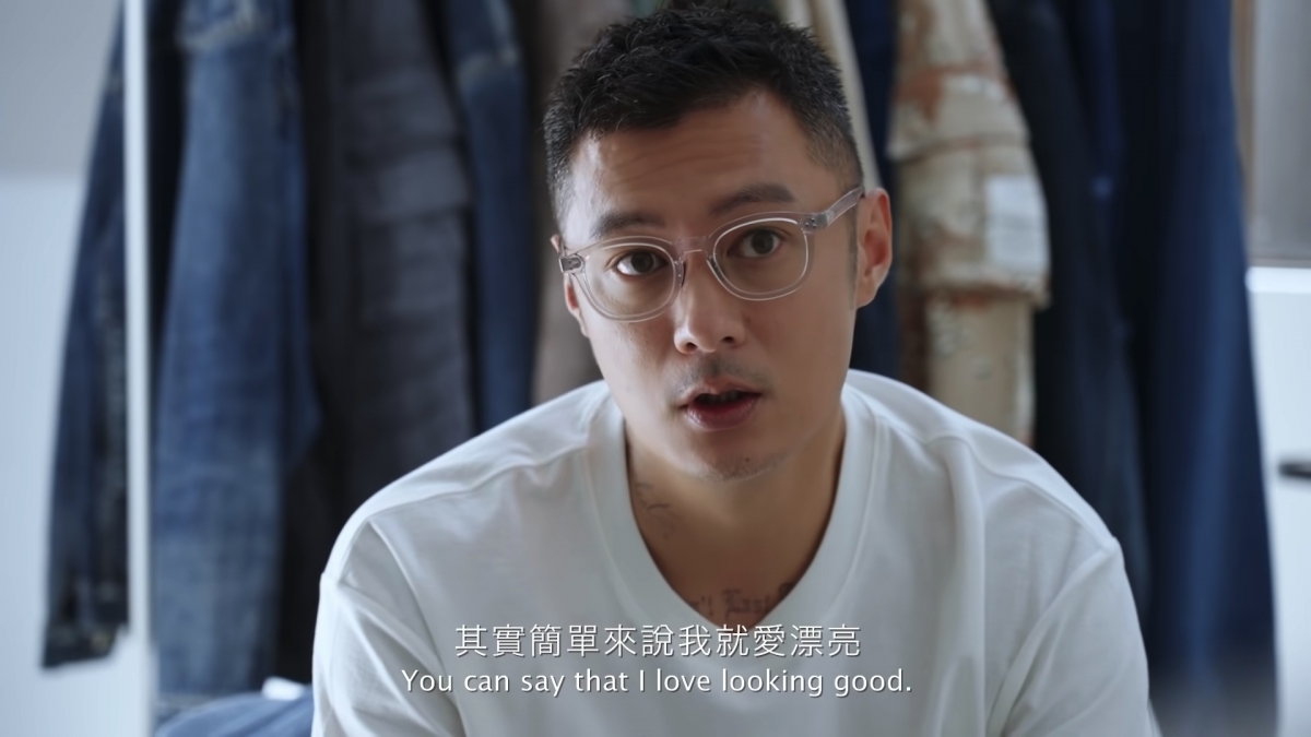 余文樂提到當初決定要創立自家品牌是因為自己很喜歡衣服!