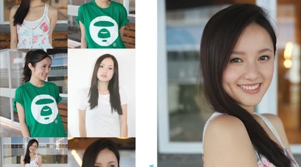 23歲第一次當平面模特兒