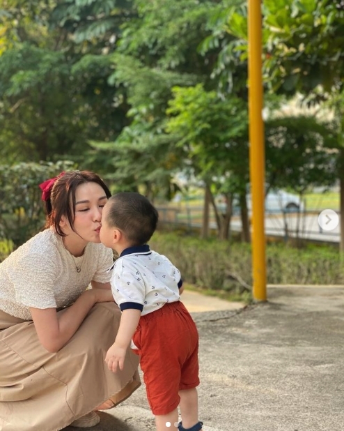 與兒子感情很好