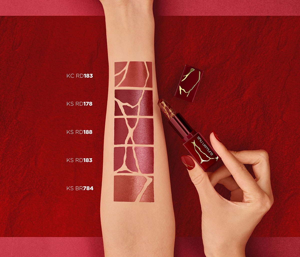 shu uemura 植村秀 2022新年限定 lush lava reds 鎏岩系列無色限絹感唇膏
