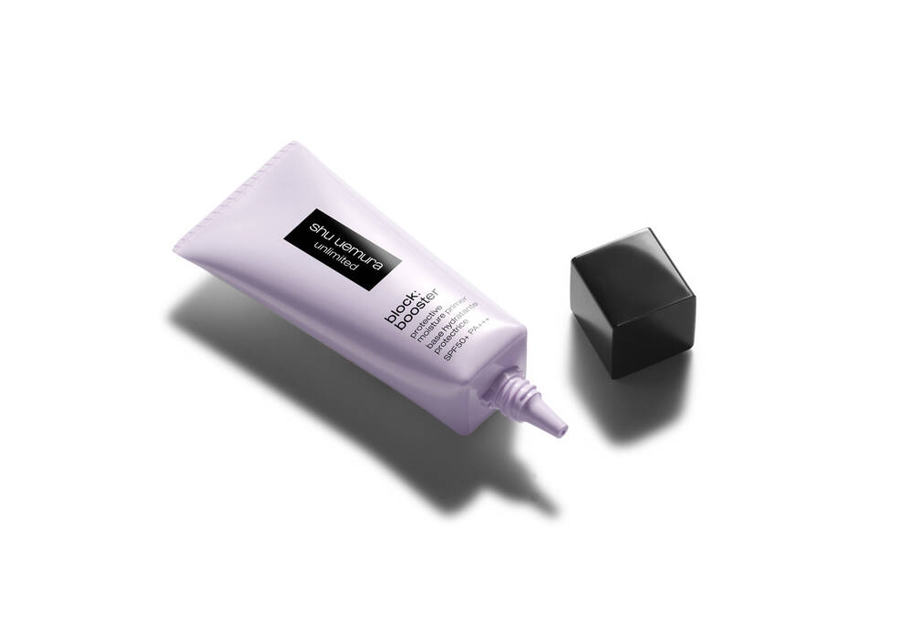 shu uemura unlimited block:booster 水潤隔離防曬底霜 SPF50+ PA+++ #sumire mauve 冰透粉紫