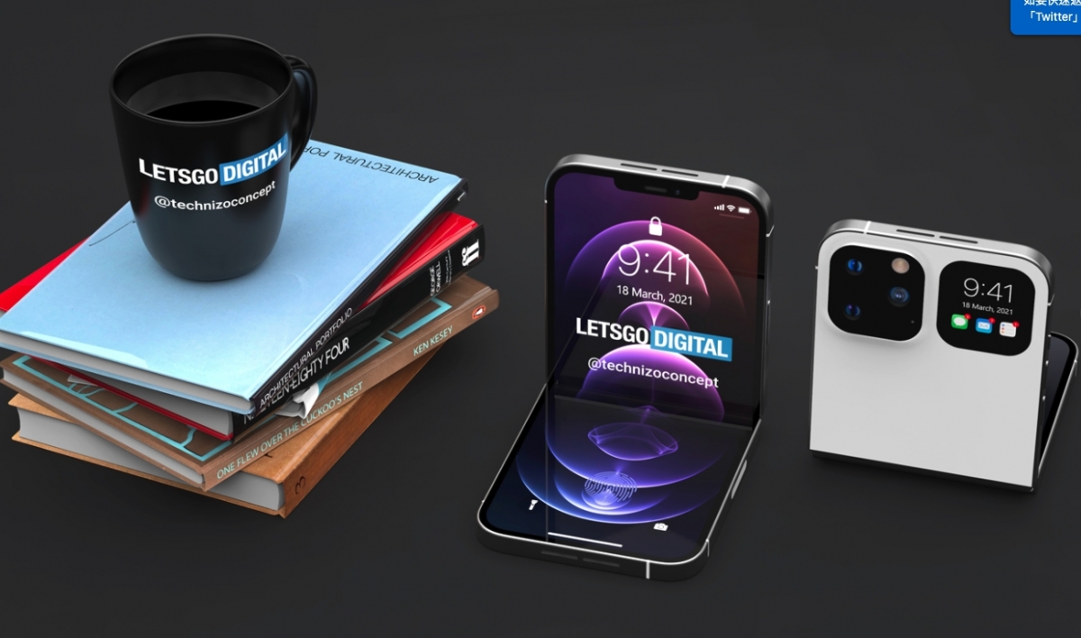 有報道指出,Apple早於上年已經成功為iPhone Flip申請專利~