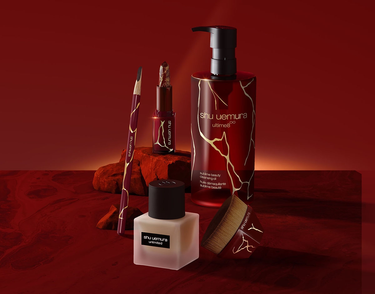 shu uemura 植村秀 2022新年限定 lush lava reds 鎏岩系列無色限絹感唇膏