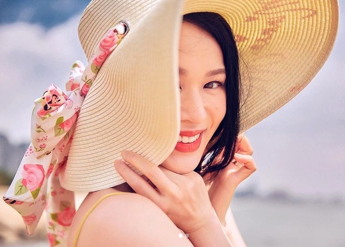 育有兩名兒子的胡杏兒依然保養得當