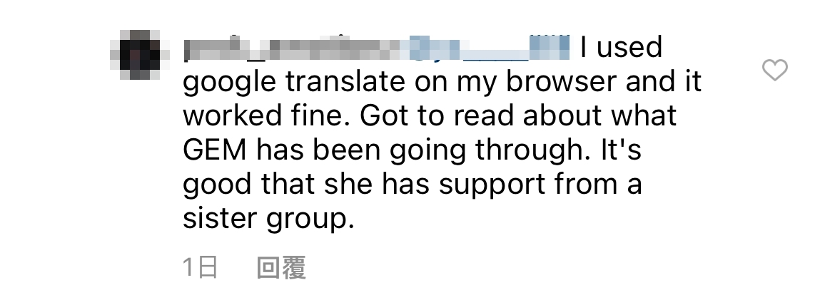 網民:我在瀏覽器上用了google翻譯,效果很好!