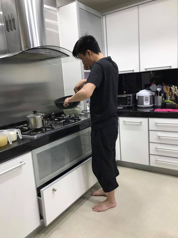 Sammie拍攝鄭中基親自下廚的相片~