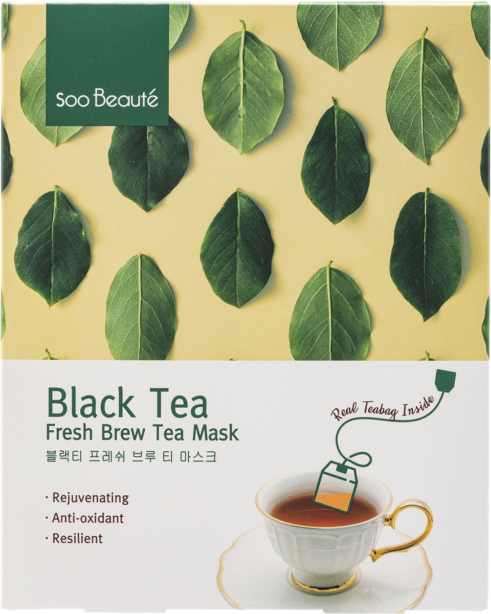 Soo Beauté Black Tea Fresh Brew Tea Mask 紅茶抗氧茶包面膜