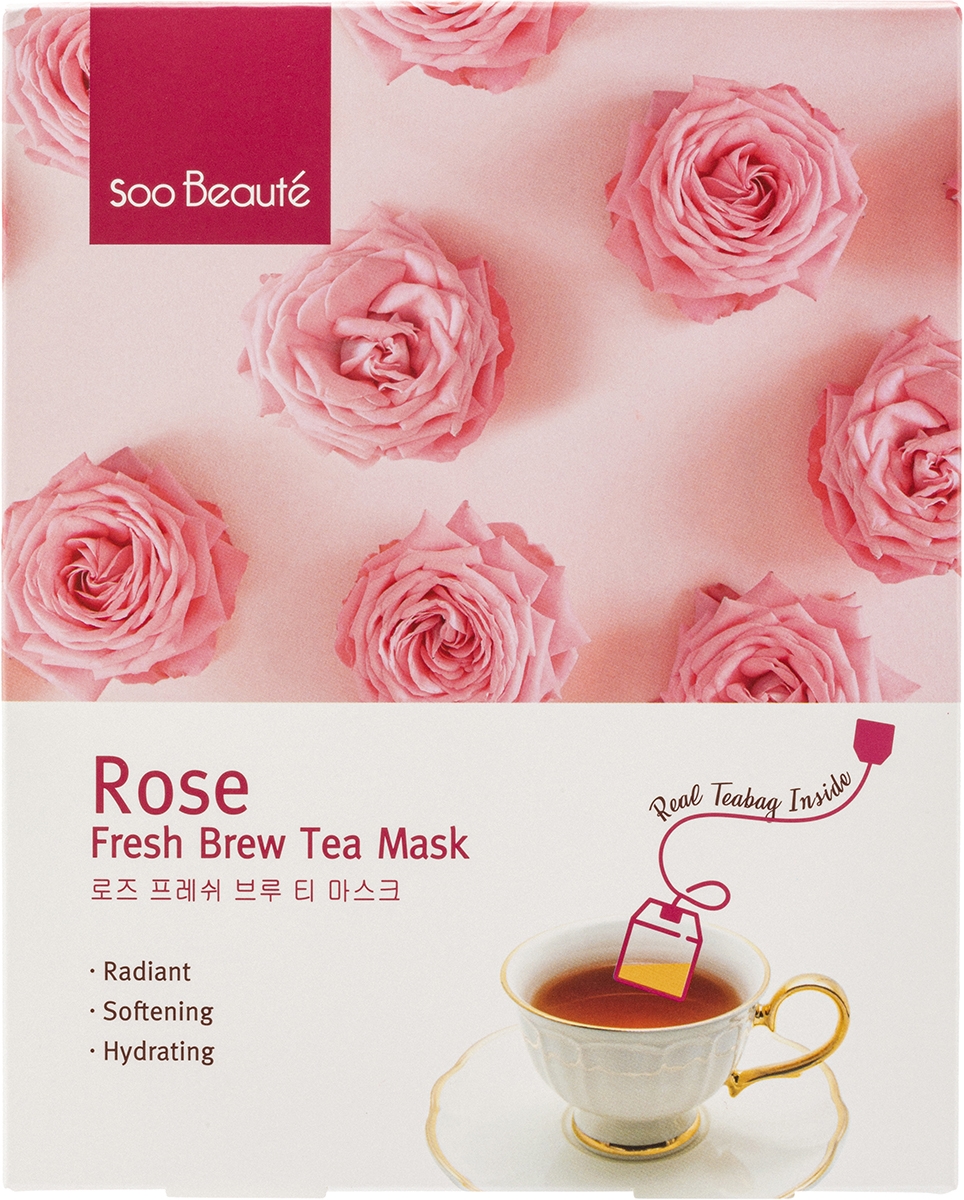 Soo Beauté Rose Fresh Brew Tea Mask 玫瑰水亮茶包面膜