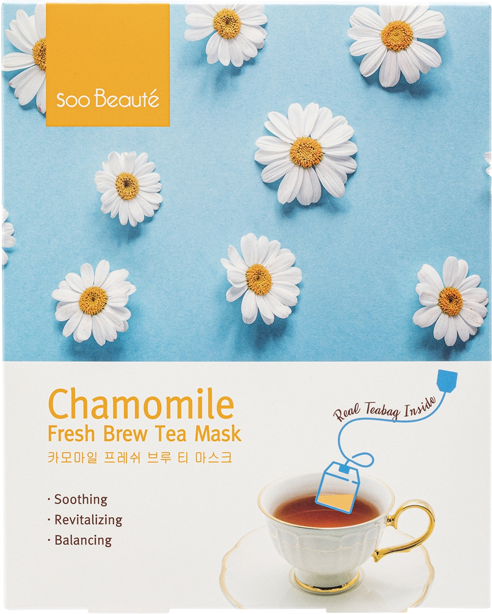 Soo Beauté Chamomile Fresh Brew Tea Mask 洋甘菊舒緩茶包面膜