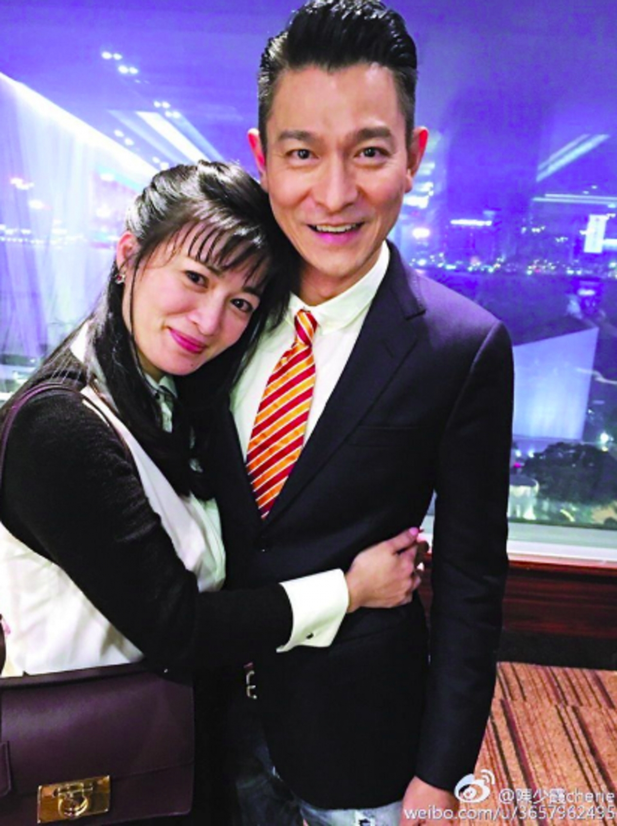 陳少霞亦在社交平台分享與劉德華的合照