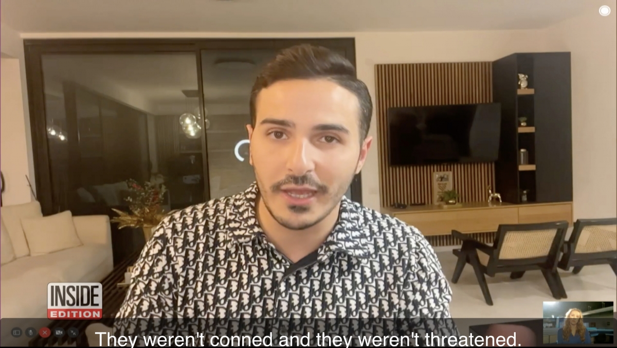 Simon指在紀錄片中露面指控自己的女受害人並沒有被騙,也沒有受到威脅!