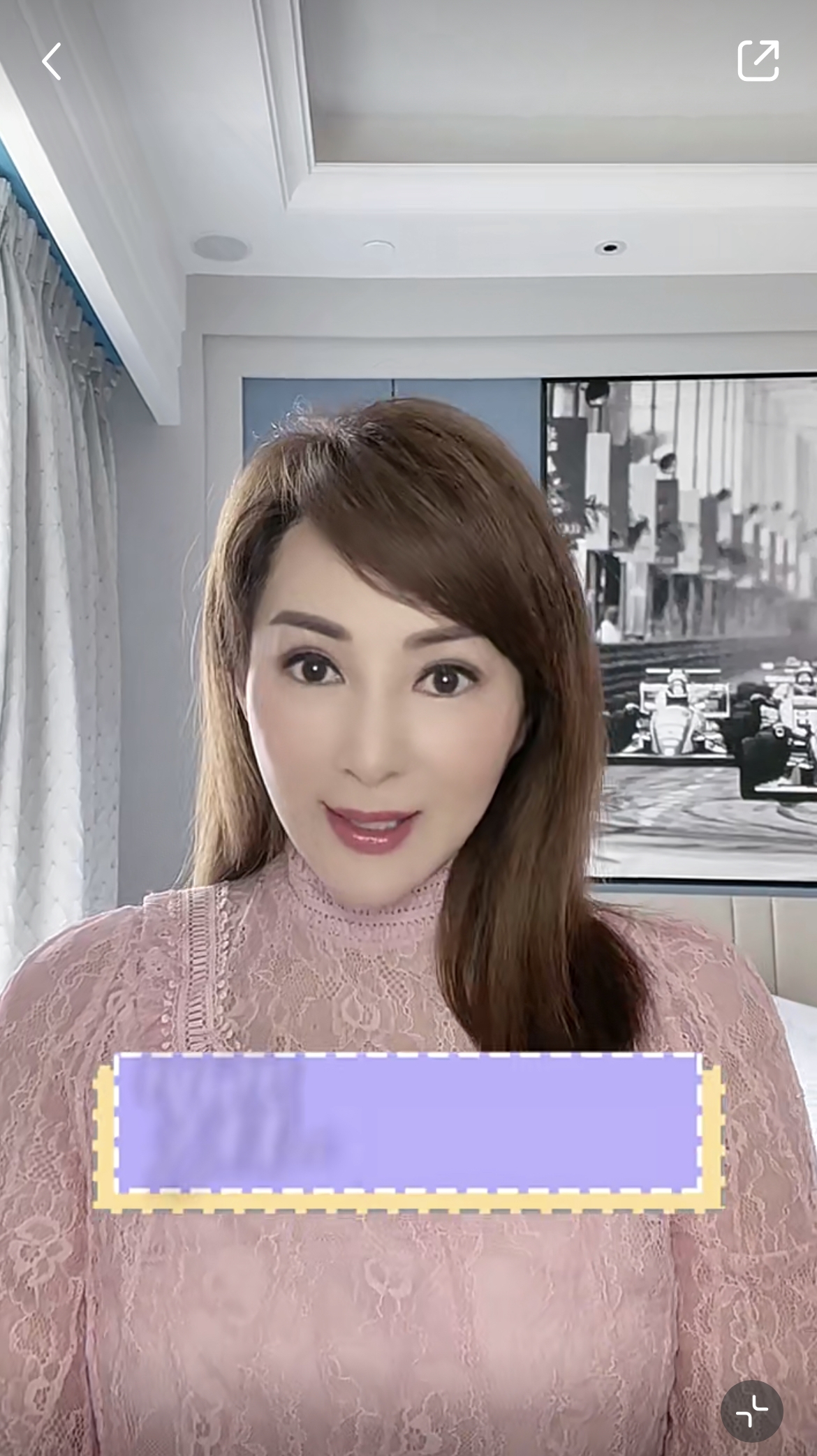 未知羅霖是否將濾鏡開得太大,影片中驚現又長又尖的V煞臉!
