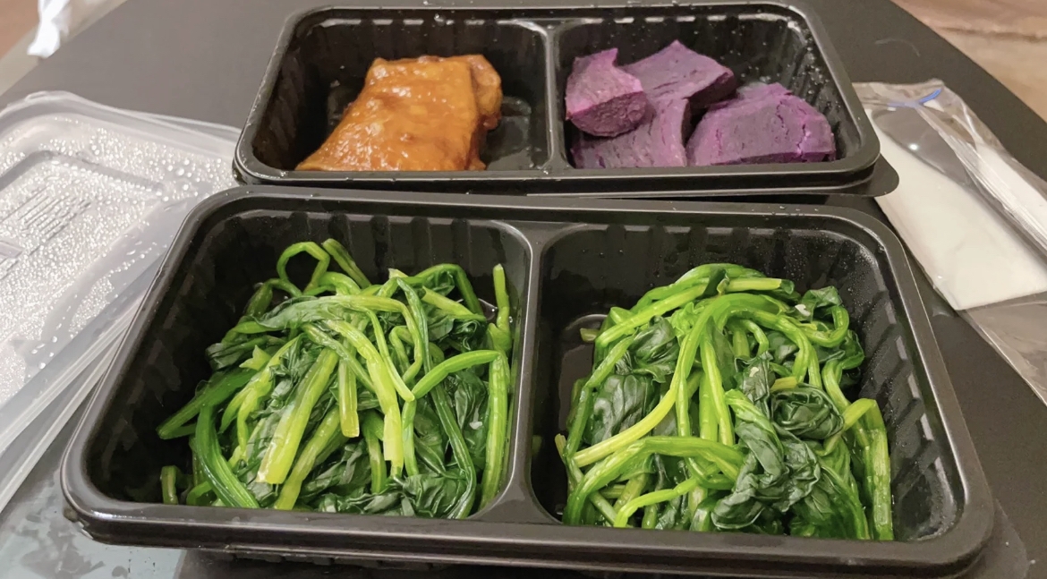 蔬菜都佔飯盒的一半~