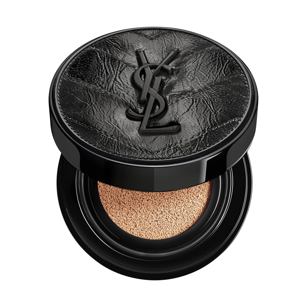 YSL Beaute Over Noir 限量版極緻純黑皮革輕透無重羽毛氣墊粉底