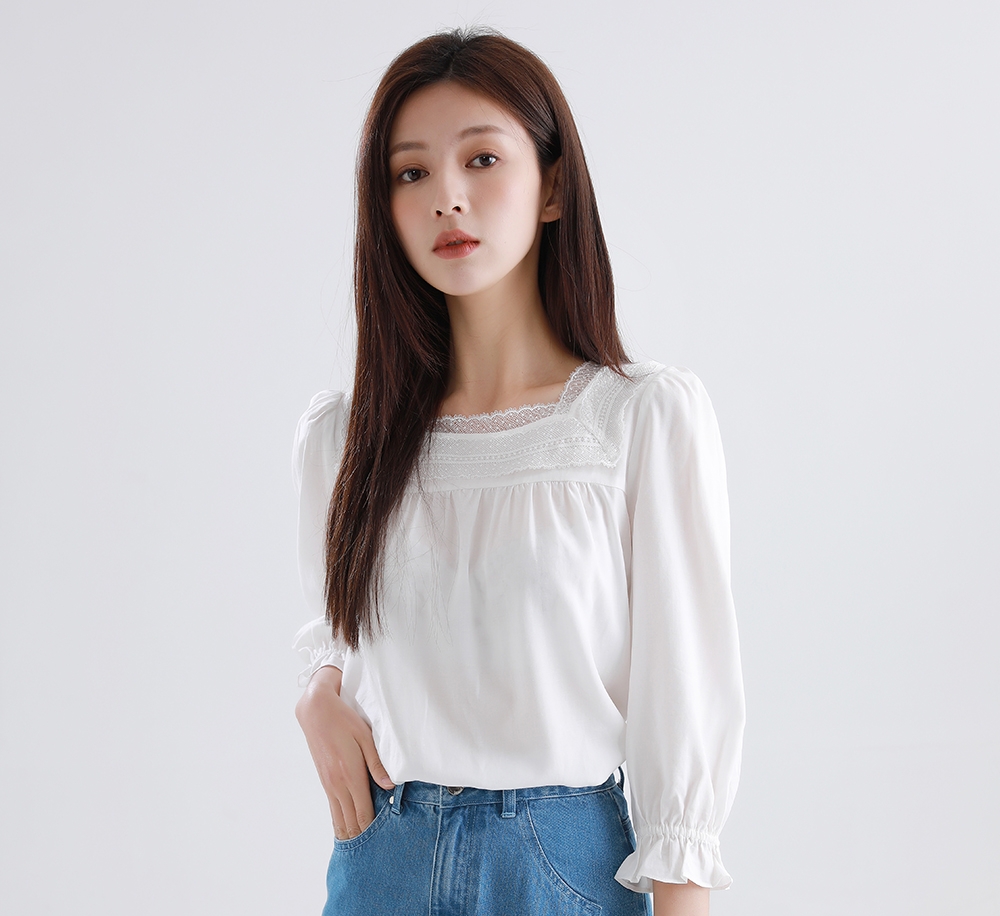 bread n butter Ruffle Sleeves Top
