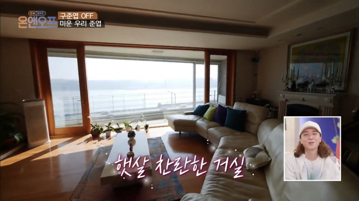 大宅的採光度相當好,窗外陽光射入客廳!