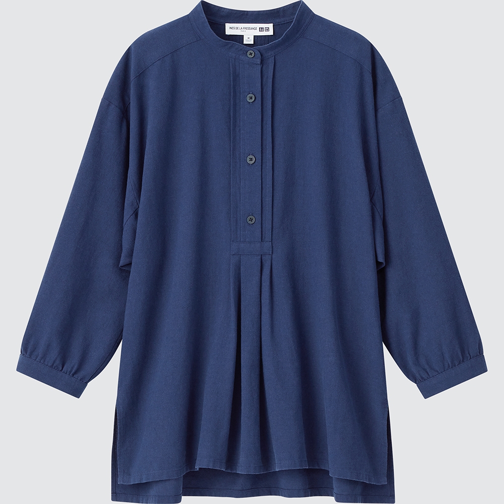 UNIQLO X INES DE LA FRESSANGE 棉麻企領恤衫(7分袖)