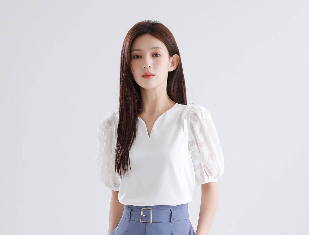 bread n butter Lace Trim Square Neck Top