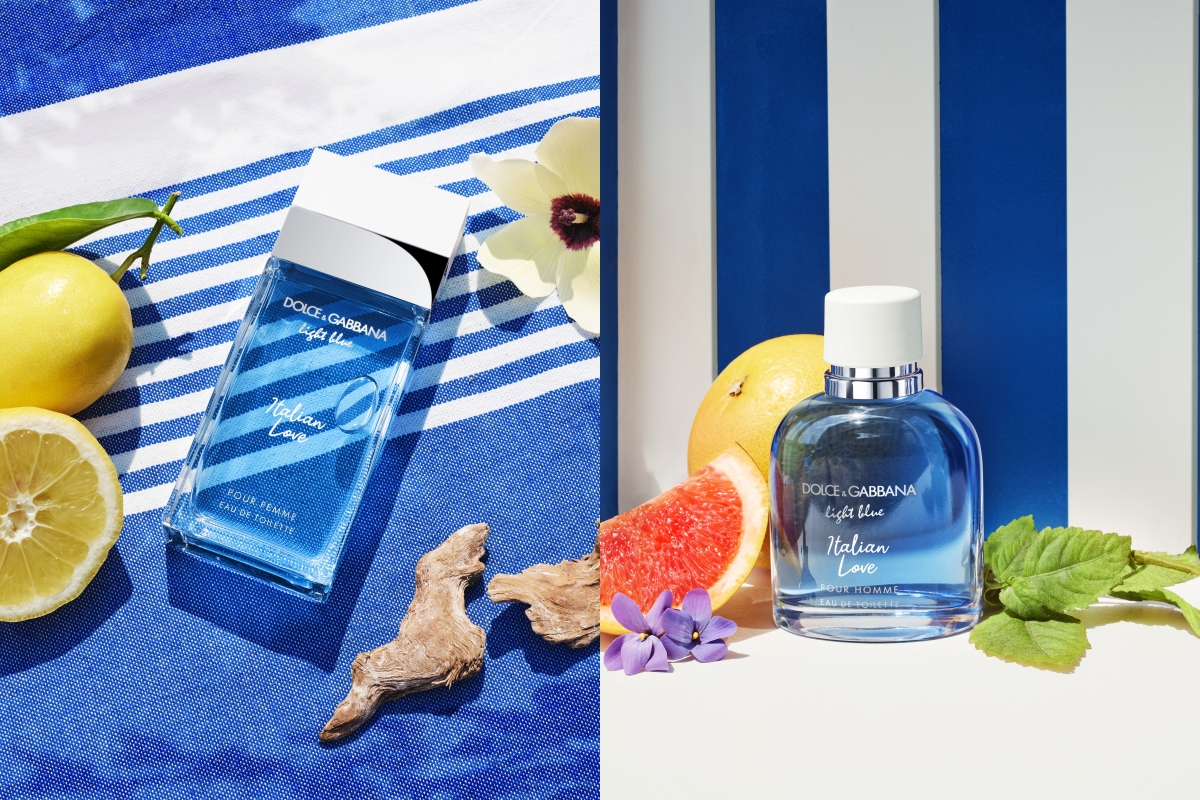 兩款Light Blue Italian Love香氛瓶沿用經典Light Blue標誌性香氛瓶形狀~