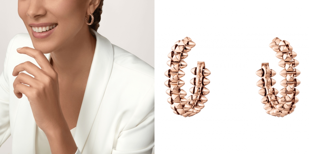 CLASH DE CARTIER 耳環 (小型款,18K玫瑰金) HK$32,100