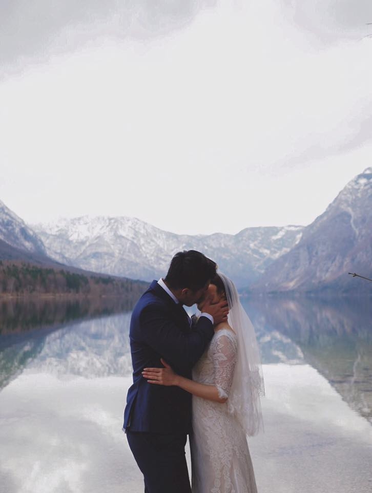 與丈夫在2017年結婚