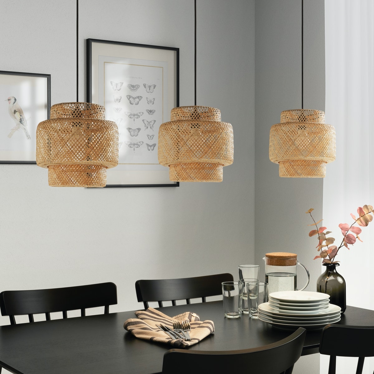 IKEA SINNERLIG 竹製吊燈
