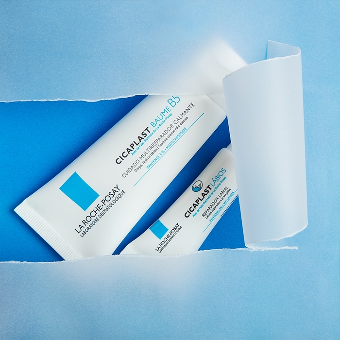 遇上肌膚乾裂情況比較嚴重時，用上La Roche-Posay另一皇牌B5萬用修復霜，可以幫助舒緩修護乾裂、粗糙、繃緊及肌膚不適，用後肌膚回復柔軟水潤。