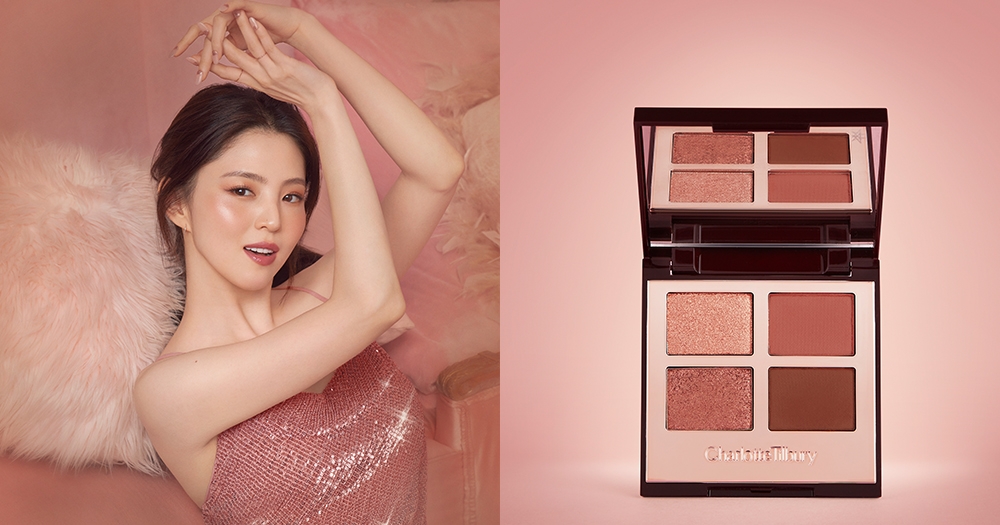 超人氣眼影盤 LUXURY PALETTE 四色奢彩眼影盤換上全新玫瑰棕色,配上高貴金色閃鑽,輕易打造迷人閃爍眼妝。