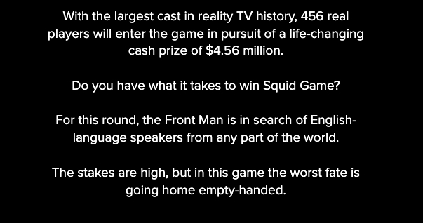 官方更預告：「獎金非常豐厚，但在本遊戲中，最糟糕的結果是空手而歸。」