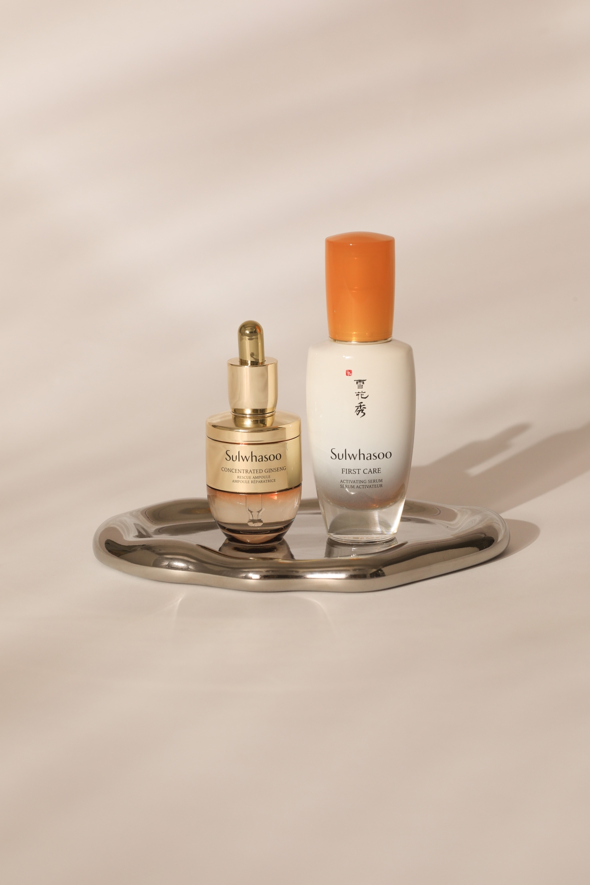 雪花秀皇牌組合 — 潤燥再生精華+人參安瓶。