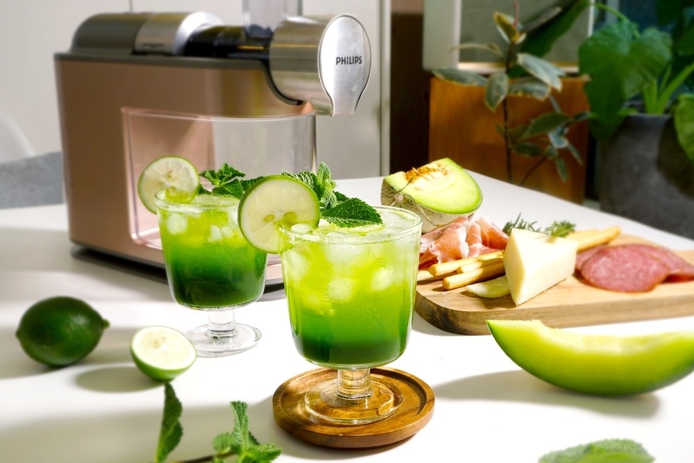 大人小朋友都能品嚐到的Mocktail,整杯充滿粉嫩綠色,超級Fresh~