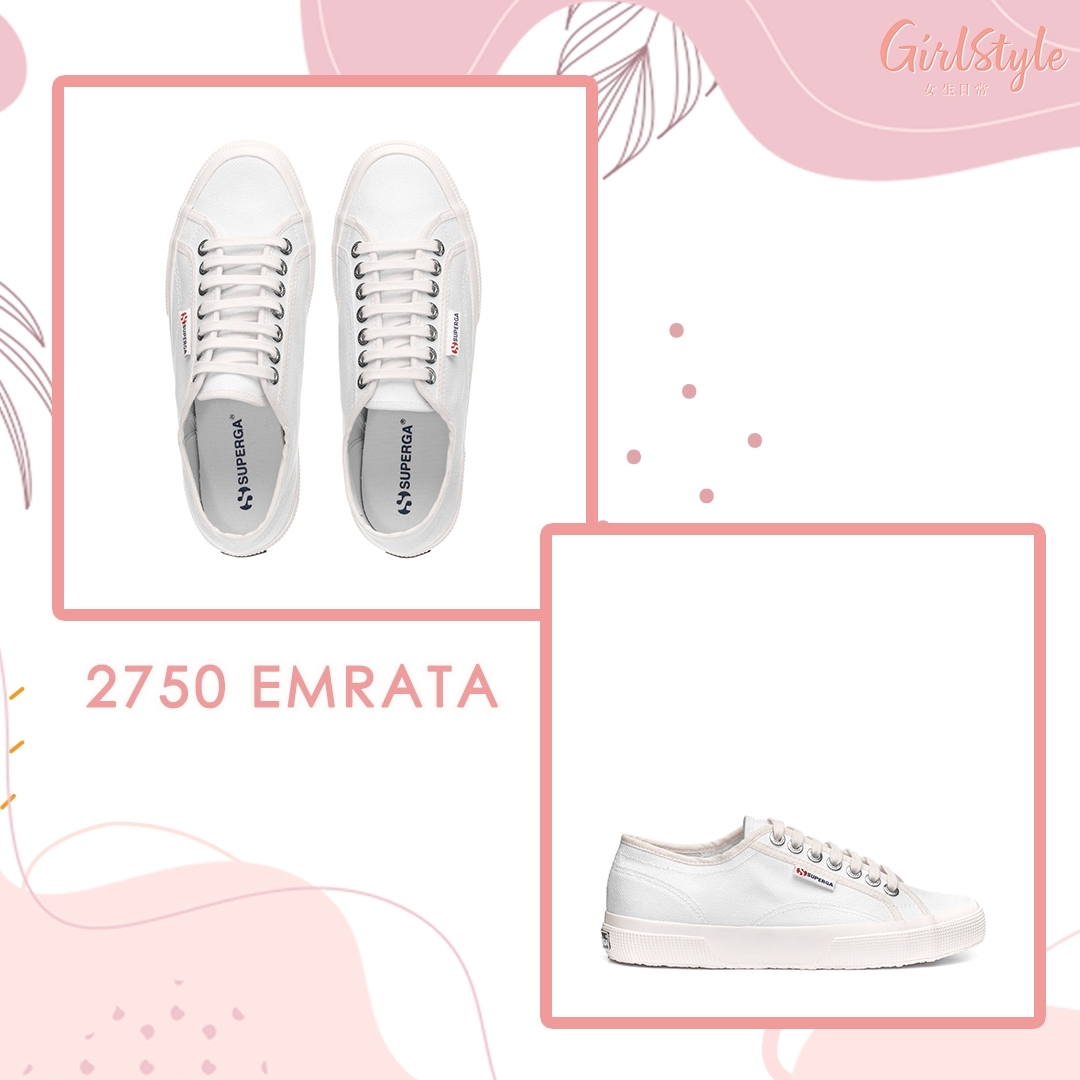 2750 EMRATA調整了原有的全白色外觀~ 而鞋帶部分則改為圓形管狀設計～