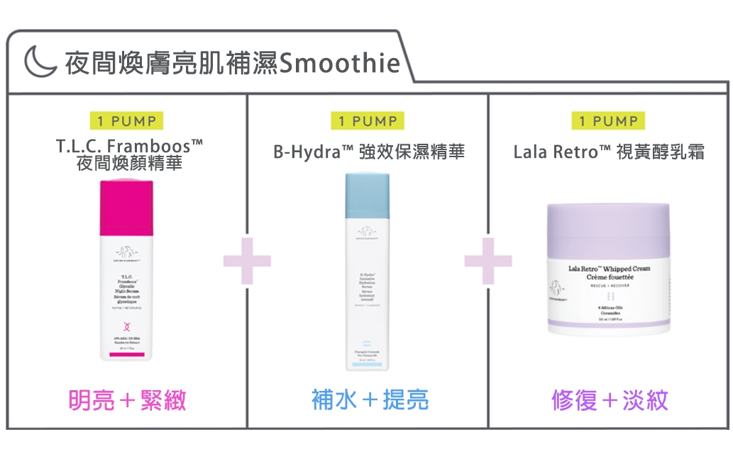 夜間煥膚亮肌補濕Smoothie