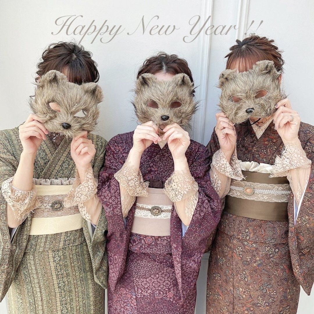 有機會到日本京都的話也試試預約體驗穿著蕾絲款的和服~