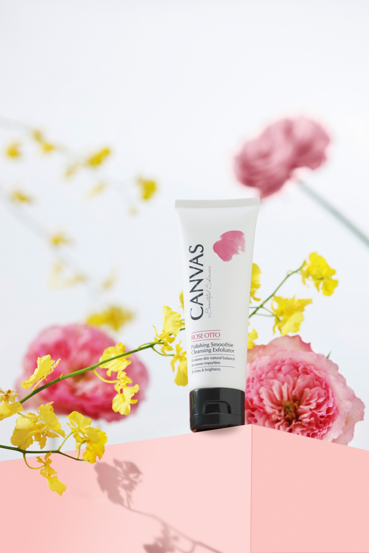 CANVAS 玫瑰亮肌去角質奶昔