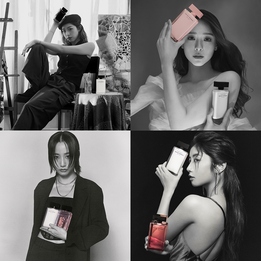 佩男、思男、Gigi及Jessica一同演繹for her香氛混香藝術「the art of musc」