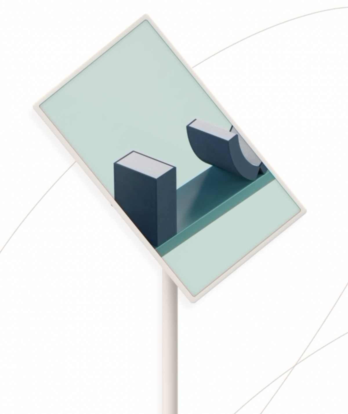 LG StanbyME可隨時隨地靈活調教，旋轉、轉動、上下傾斜都OK！