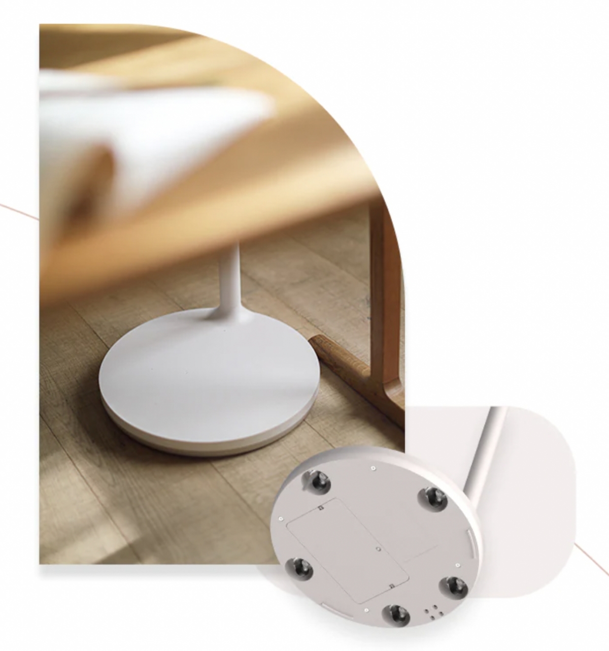 LG StanbyME底座內藏5個滾輪，隨心移動So Easy！