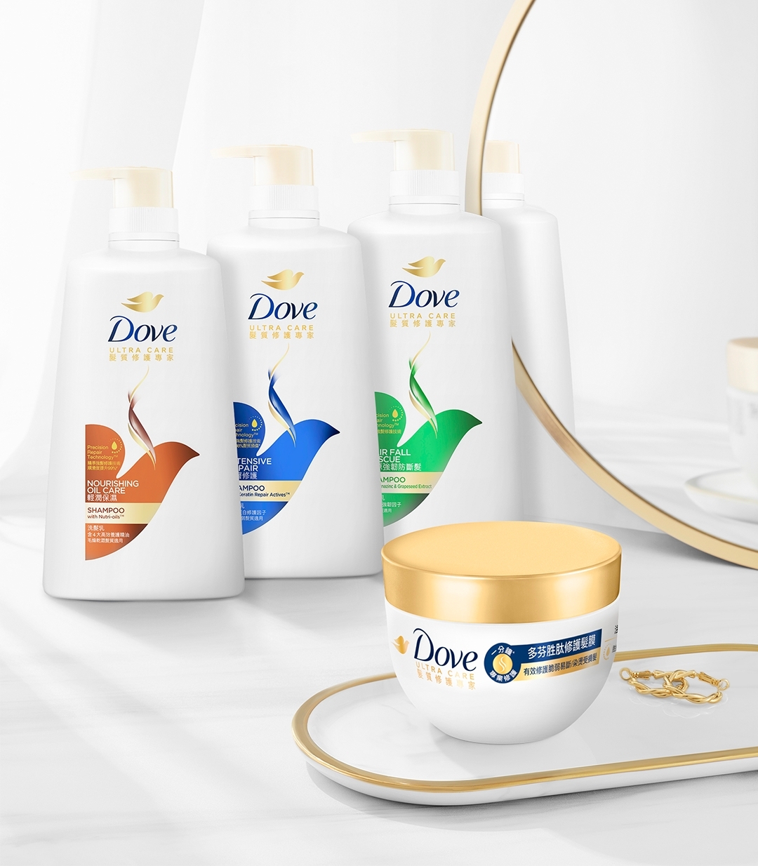 配搭同系列的新升級洗護髮系列,告別受損易斷髮質,為個人自信加分無難度~
