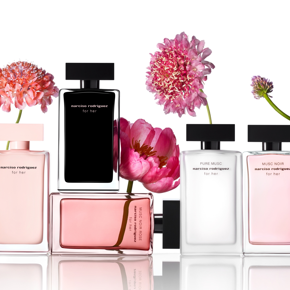 narciso rodriguez Parfums for her是最具代表性的系列。