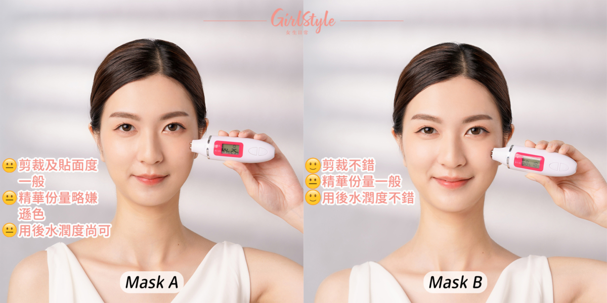 美編分享試用Mask A及B的用後感。