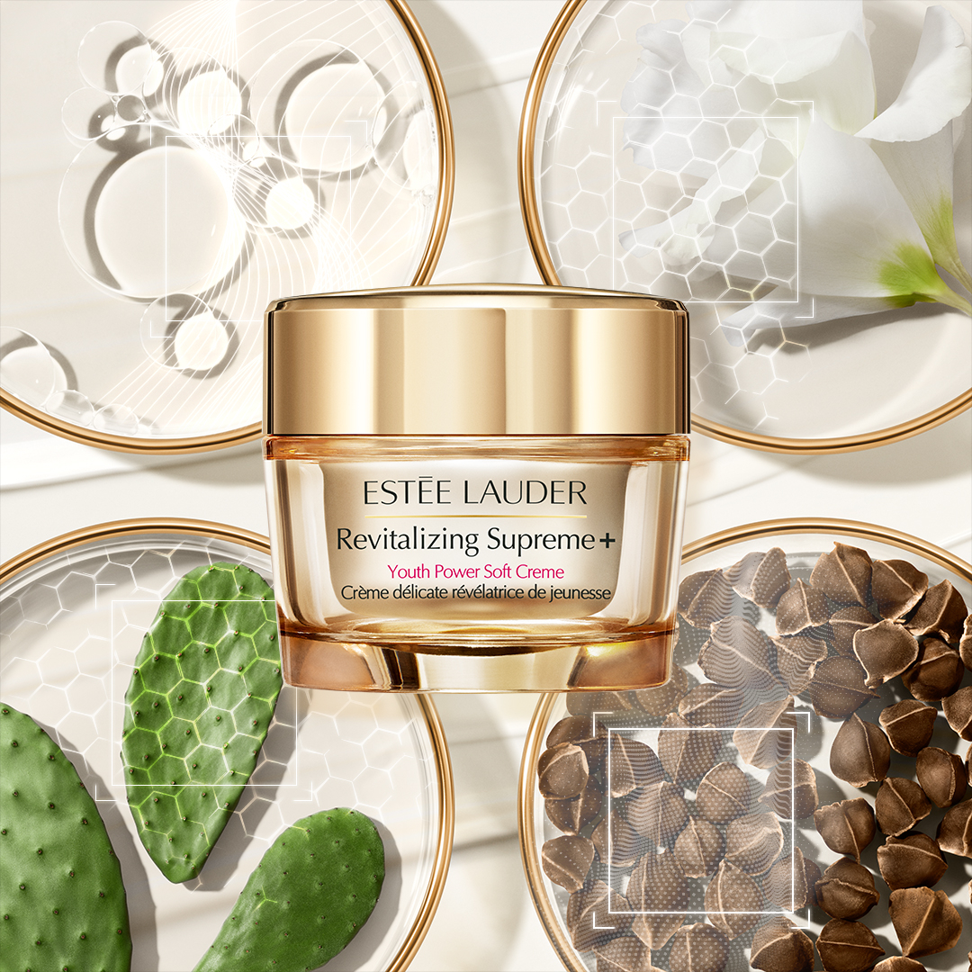 3大獨家成分,就是Estée Lauder「Revitalizing Supreme+新生活膚彈活輕盈面霜」高效飽滿回彈肌膚的秘密所在。