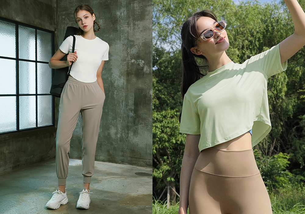 Active Venturi Jogger Pants簡約舒適剪裁,中間比較寬鬆,配搭寬鬆剪裁的Soft Daily T-Shirt或選擇Round Crop T-Shirt,是聰明藏肉穿法!